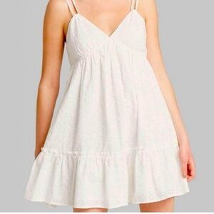 5/$25 Wild Fable Women's White mini dress size large